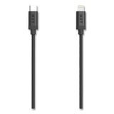 Braided Lightning Cable To Usb-c Cable, 6 Ft, Black