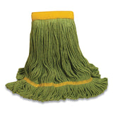 1200 Series Mop Head, Pet, Large, 5" Headband, Green