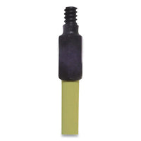Broom Handle With Nylon Thread, Fiberglass, 60" Handle, Yellow