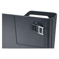 Verticalmate Cubicle Wall File Pocket, Plastic, 11 1-2 X 2 X 9, Slate Gray