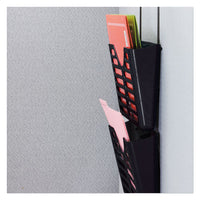 Filing System W-hanger Set, 3 Pockets, Letter, 28 X 13 1-2 X 4 3-4, Charcoal