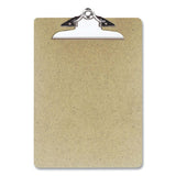 Recycled Hardboard Clipboard, 1" Capacity, Holds 8.5 X 11, Brown, 3-pack
