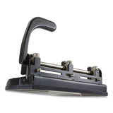 32-sheet Heavy-duty Two-three-hole Punch With Lever Handle, 9-32" Holes, Black