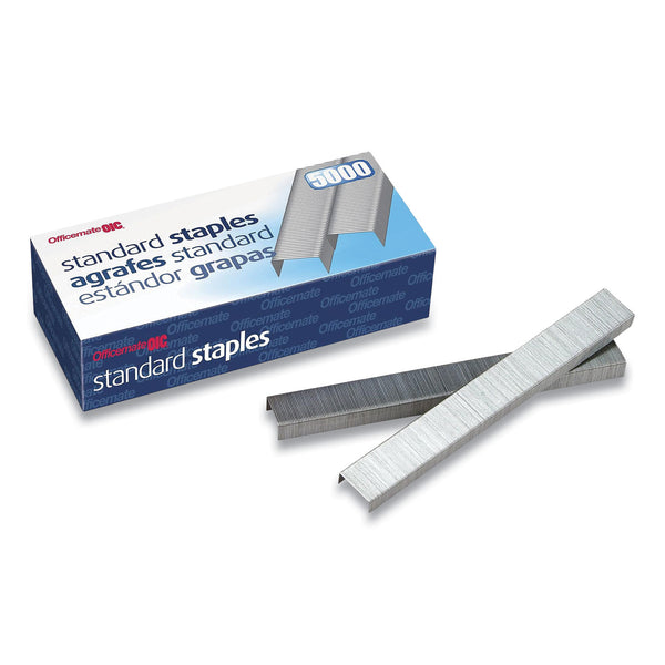 Standard Staples, 0.25" Leg, 0.5" Crown, Steel, 5,000-box