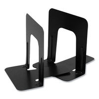 Steel Bookends, Nonskid, 4.75 X 5.13 X 5, Black