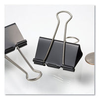 Binder Clips, Large, Black, 12-box