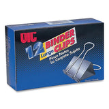 Binder Clips, Large, Black, 12-box