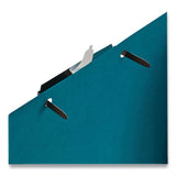 Self-adhesive Folder Fasteners, 1" Capacity, 2.75" Center To Center, Brown, 100-box