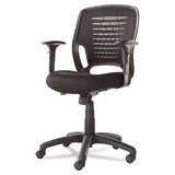 Swivel-tilt Mesh Task Chair, Supports Up To 250 Lbs, Black Seat-black Back, Black Base