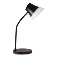 Wellness Series Shine Led Desk Lamp, 12" To 17" High, Black, Ships In 1-3 Business Days