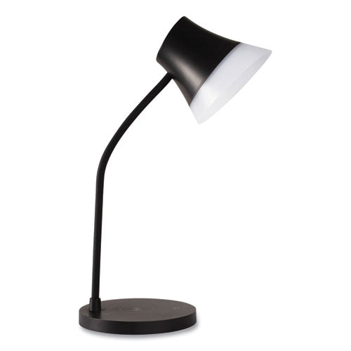 Wellness Series Shine Led Desk Lamp, 12" To 17" High, Black, Ships In 1-3 Business Days