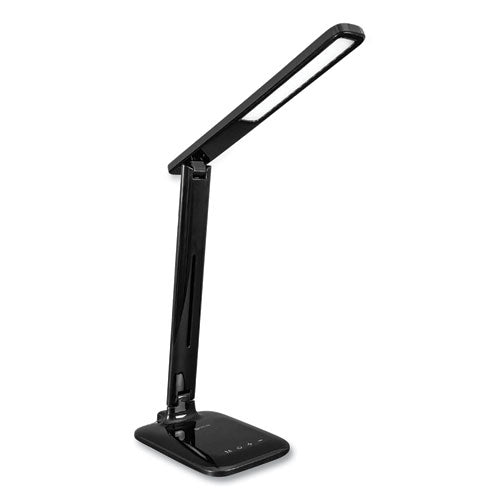 Wellness Series Slimline Led Desk Lamp, 5" To 20.25" High, Black, Ships In 1-3 Business Days