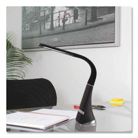 Wellness Series Recharge Led Desk Lamp, 10.75" To 18.75" High, Black, Ships In 1-3 Business Days