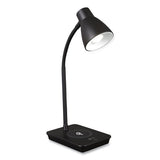 Wellness Series Infuse Led Desk Lamp With Wireless And Usb Charging, 15.5" High, Black, Ships In 1-3 Business Days