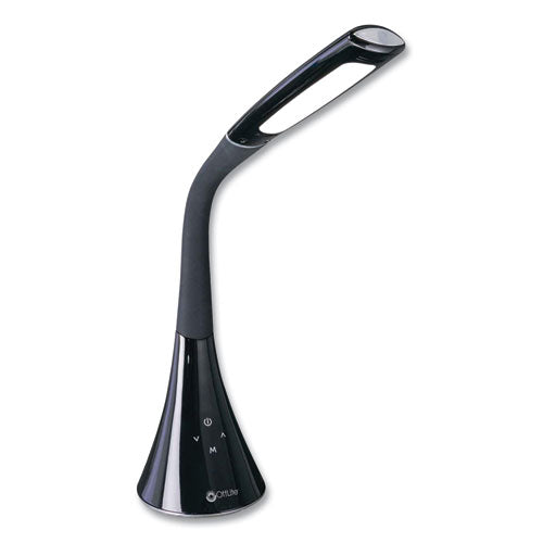 Wellness Series Swerve Led Desk Lamp, 23.25" High, Black, Ships In 1-3 Business Days