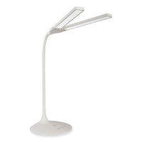 Pivot Led Desk Lamp With Dual Shades, 13.25" To 26" High, White, Ships In 1-3 Business Days