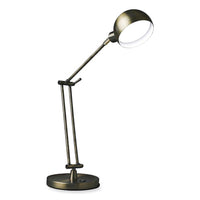 Wellness Series Refine Led Desk Lamp, 27" High, Antiqued Brass, Ships In 1-3 Business Days