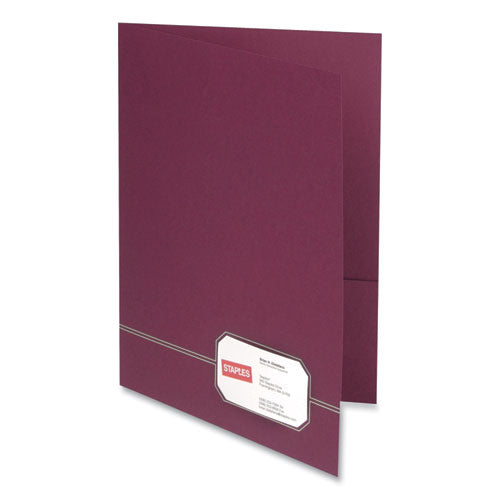 Monogram Series Business Portfolio, Letter, Burgundy-gold, 4-pack