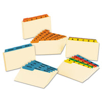 Manila Index Card Guides With Laminated Tabs, 1-5-cut Top Tab, A To Z, 5 X 8, Manila, 25-set