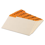 Manila Index Card Guides With Laminated Tabs, 1-5-cut Top Tab, 1 To 31, 5 X 8, Manila, 31-set