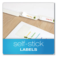 Custom Label Tab Dividers With Self-adhesive Tab Labels, 5-tab, 11 X 8.5, White, 25 Sets