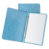 Pressboard Report Cover, 2 Prong Fastener, Letter, 3" Capacity, Light Blue