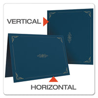 Certificate Holder, 11 1-4 X 8 3-4, Dark Blue, 5-pack