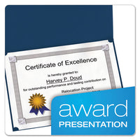 Certificate Holder, 11 1-4 X 8 3-4, Dark Blue, 5-pack