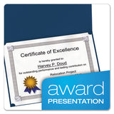 Certificate Holder, 11 1-4 X 8 3-4, Dark Blue, 5-pack