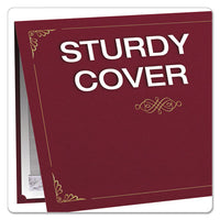 Certificate Holder, 11 1-4 X 8 3-4, Burgundy, 5-pack