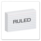 Ruled Index Cards, 3 X 5, White, 100-pack