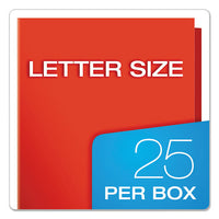 High Gloss Laminated Paperboard Folder, 100-sheet Capacity, Red, 25-box