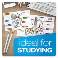 Ruled Index Cards, 5 X 8, White, 100-pack