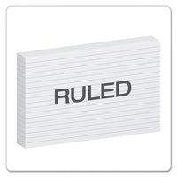 Ruled Index Cards, 5 X 8, White, 100-pack