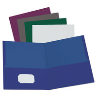 Linen Finish Twin Pocket Folders, Letter, Burgundy,25-box