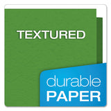 Twin-pocket Folders With 3 Fasteners, Letter, 1-2" Capacity, Green, 25-box
