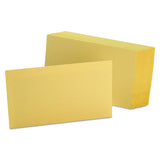 Unruled Index Cards, 3 X 5, Canary, 100-pack