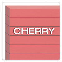 Ruled Index Cards, 3 X 5, Cherry, 100-pack