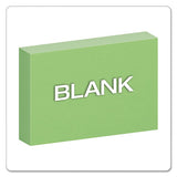 Unruled Index Cards, 4 X 6, Green, 100-pack