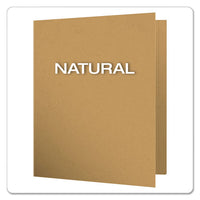 Earthwise By Oxford 100% Recycled Paper Twin-pocket Portfolio, Natural