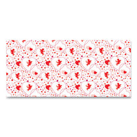 Corobuff Corrugated Paper Roll, 48" X 25 Ft, Cupids Hearts
