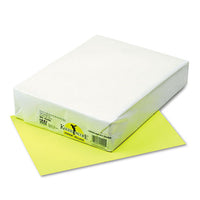 Kaleidoscope Multipurpose Colored Paper, 24lb, 8.5 X 11, Hyper Yellow, 500-ream