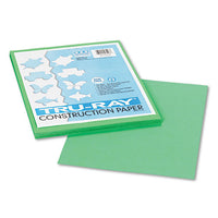 Tru-ray Construction Paper, 76lb, 9 X 12, Festive Green, 50-pack