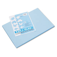 Tru-ray Construction Paper, 76lb, 12 X 18, Sky Blue, 50-pack