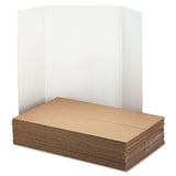 Spotlight Presentation Board, 48 X 36, White Front-natural Kraft Back, 24-carton