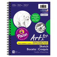 Art1st Sketch Diary, 60 Lb, 11 X 8.5, White, 70 Sheets