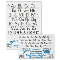 Chart Tablets, 1" Presentation Rule, 24 X 16, 30 Sheets