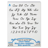 Chart Tablets, 1 1-2" Presentation Rule, 24 X 16, 25 Sheets
