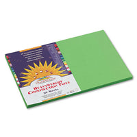 Construction Paper, 58lb, 12 X 18, Bright Green, 50-pack