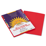 Construction Paper, 58lb, 9 X 12, Holiday Red, 50-pack